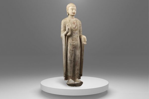 Marble buddha sculpture